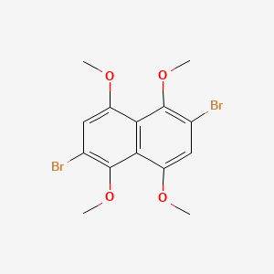 B3046380 Naphthalene, 2,6-dibromo-1,4,5,8-tetramethoxy- CAS No. 123707-36-8