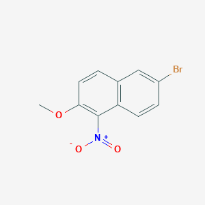 B3046387 6-Bromo-2-methoxy-1-nitronaphthalene CAS No. 123856-15-5