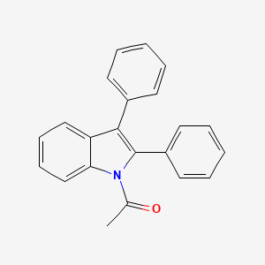 molecular formula C22H17NO B3046389 1H-Indole, 1-acetyl-2,3-diphenyl- CAS No. 1239-56-1