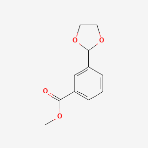 B3046395 Methyl 3-(1,3-dioxolan-2-yl)benzoate CAS No. 124038-36-4