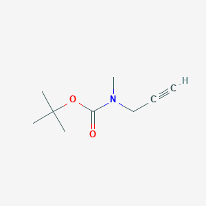 molecular formula C9H15NO2 B3046397 tert-Butyl methyl(prop-2-yn-1-yl)carbamate CAS No. 124045-51-8