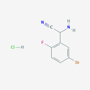 2-Amino-2-(5-bromo-2-fluorophenyl)acetonitrile hydrochloride