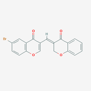 molecular formula C19H11BrO4 B304640 3-[(6-bromo-4-oxo-4H-chromen-3-yl)methylene]-2,3-dihydro-4H-chromen-4-one 