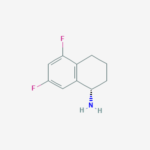 molecular formula C10H11F2N B3046409 (S)-5,7-Difluoro-1,2,3,4-tetrahydronaphthalen-1-amine CAS No. 1241679-51-5