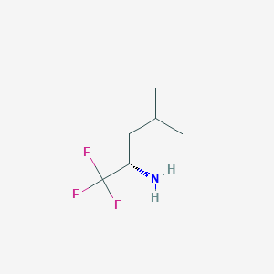 (2S)-1,1,1-Trifluoro-4-methylpentan-2-amine