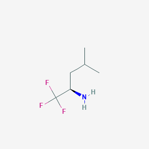 molecular formula C6H12F3N B3046413 (R)-1,1,1-Trifluoro-4-methyl-2-pentylamine CAS No. 1242338-97-1