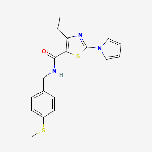 molecular formula C18H19N3OS2 B3046416 N-(4-chlorobenzyl)-1-{[4-(5-methyl-1,2,4-oxadiazol-3-yl)-2-thienyl]sulfonyl}piperidine-3-carboxamide CAS No. 1242970-06-4