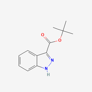 molecular formula C12H14N2O2 B3046422 Tert-butyl 1H-indazole-3-carboxylate CAS No. 124459-77-4
