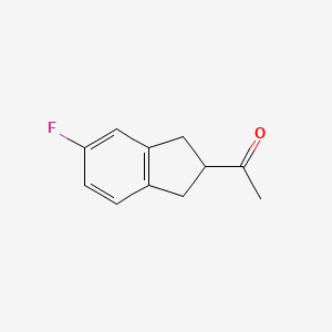 molecular formula C11H11FO B3046423 1-(5-fluoro-2,3-dihydro-1H-inden-2-yl)ethanone CAS No. 1244949-19-6