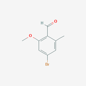 molecular formula C9H9BrO2 B3046424 4-Bromo-2-methoxy-6-methylbenzaldehyde CAS No. 1244949-43-6