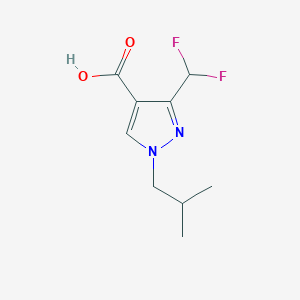 3-(difluoromethyl)-1-(2-methylpropyl)-1H-pyrazole-4-carboxylic acid