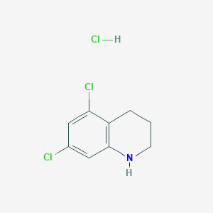 molecular formula C9H10Cl3N B3046427 5,7-Dichloro-1,2,3,4-tetrahydroquinoline hydrochloride CAS No. 1245642-99-2