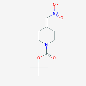 molecular formula C11H18N2O4 B3046429 叔丁基 4-(硝基亚甲基)哌啶-1-羧酸酯 CAS No. 1245646-76-7