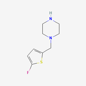 molecular formula C9H13FN2S B3046431 2-Fluoro-5-(piperazinylmethyl)thiophene CAS No. 1245771-49-6