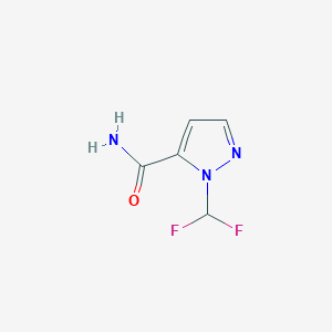 molecular formula C5H5F2N3O B3046438 1-(difluoromethyl)-1H-pyrazole-5-carboxamide CAS No. 1245772-44-4