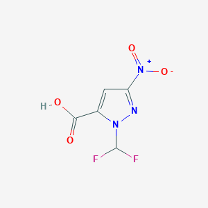 1-(difluoromethyl)-3-nitro-1H-pyrazole-5-carboxylic acid