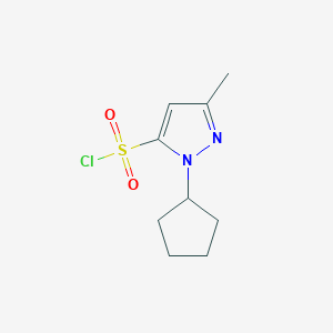 1-Cyclopentyl-3-methyl-1h-pyrazole-5-sulfonyl chloride