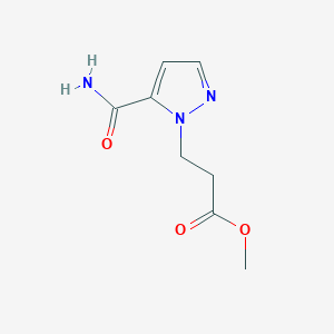 methyl 3-(5-carbamoyl-1H-pyrazol-1-yl)propanoate
