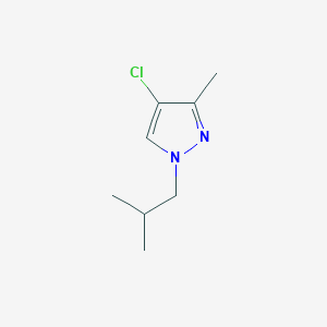 molecular formula C8H13ClN2 B3046460 4-Chloro-3-methyl-1-(2-methylpropyl)pyrazole CAS No. 1245808-35-8