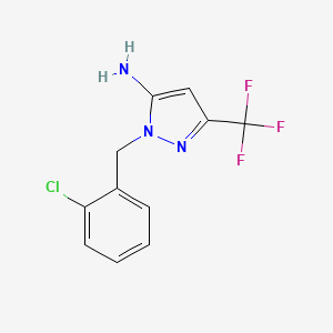 1-(2-chlorobenzyl)-3-(trifluoromethyl)-1H-pyrazol-5-amine