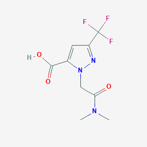 1-(2-(Dimethylamino)-2-oxoethyl)-3-(trifluoromethyl)-1H-pyrazole-5-carboxylic acid