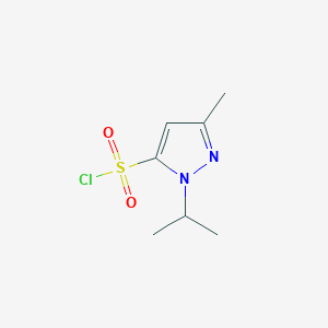 molecular formula C7H11ClN2O2S B3046470 1-isopropyl-3-methyl-1H-pyrazole-5-sulfonyl chloride CAS No. 1245823-44-2