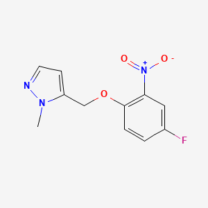 5-((4-Fluoro-2-nitrophenoxy)methyl)-1-methyl-1H-pyrazole