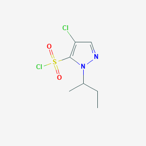molecular formula C7H10Cl2N2O2S B3046475 1-sec-butyl-4-chloro-1H-pyrazole-5-sulfonyl chloride CAS No. 1245823-93-1