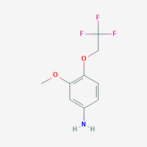 3-Methoxy-4-(2,2,2-trifluoroethoxy)aniline