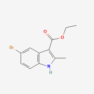 molecular formula C12H12BrNO2 B3046477 Ethyl 5-bromo-2-methyl-1H-indole-3-carboxylate CAS No. 1245933-87-2