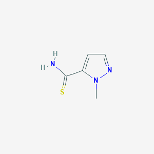 molecular formula C5H7N3S B3046480 1-methyl-1H-Pyrazole-5-carbothioamide CAS No. 1246548-87-7