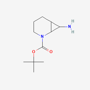 molecular formula C11H20N2O2 B3046493 Tert-butyl 7-amino-5-azabicyclo[4.1.0]heptane-5-carboxylate CAS No. 1251001-32-7