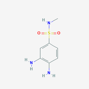 molecular formula C7H11N3O2S B3046495 3,4-diamino-N-methylbenzenesulfonamide CAS No. 125106-42-5