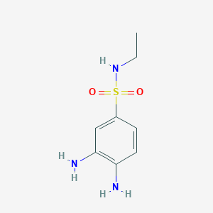 molecular formula C8H13N3O2S B3046496 3,4-diamino-N-ethylbenzene-1-sulfonamide CAS No. 125106-43-6