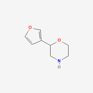 molecular formula C8H11NO2 B3046498 2-(Furan-3-yl)morpholine CAS No. 1251196-36-7