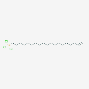 molecular formula C19H37Cl3Si B3046516 Silane, trichloro-18-nonadecenyl- CAS No. 125282-19-1