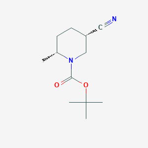 tert-Butyl (2R,5S)-5-cyano-2-methylpiperidine-1-carboxylate