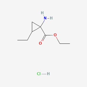 Ethyl 1-amino-2-ethylcyclopropanecarboxylate hydrochloride