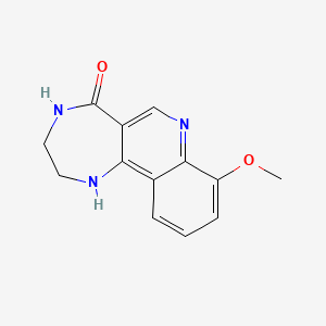 8-methoxy-1,2,3,4-tetrahydro-5H-[1,4]diazepino[6,5-c]quinolin-5-one