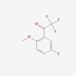 molecular formula C9H6F4O2 B3046535 2,2,2-Trifluoro-1-(5-fluoro-2-methoxyphenyl)ethanone CAS No. 1256467-37-4