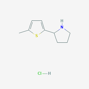 2-(5-Methylthiophen-2-yl)pyrrolidine hydrochloride