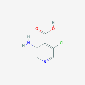 molecular formula C6H5ClN2O2 B3046538 3-Amino-5-chloroisonicotinic acid CAS No. 1256785-41-7