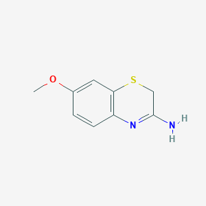 molecular formula C9H10N2OS B304654 7-methoxy-2H-1,4-benzothiazin-3-amine 