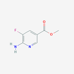 molecular formula C7H7FN2O2 B3046542 Methyl 6-amino-5-fluoronicotinate CAS No. 1256792-42-3