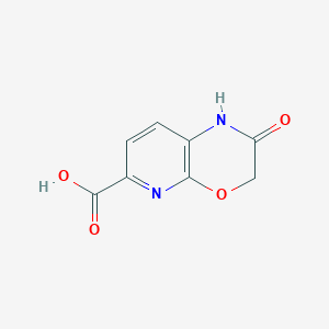 molecular formula C8H6N2O4 B3046547 2-Oxo-2,3-dihydro-1H-pyrido[2,3-b][1,4]oxazine-6-carboxylic acid CAS No. 1256835-18-3