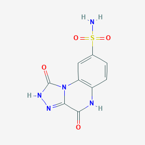 molecular formula C9H7N5O4S B304655 1,4-Dioxo-1,2,4,5-tetrahydro[1,2,4]triazolo[4,3-a]quinoxaline-8-sulfonamide 