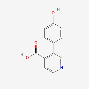 molecular formula C12H9NO3 B3046555 3-(4-Hydroxyphenyl)isonicotinic acid CAS No. 1258625-94-3