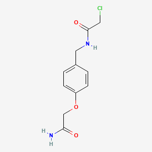 N-{[4-(carbamoylmethoxy)phenyl]methyl}-2-chloroacetamide