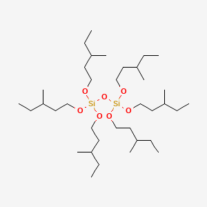 molecular formula C36H78O7Si2 B3046563 Hexakis(2-ethylbutyl) diorthosilicate CAS No. 126-51-2