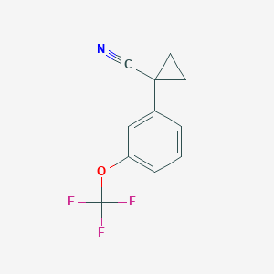 1-[3-(Trifluoromethoxy)phenyl]cyclopropane-1-carbonitrile